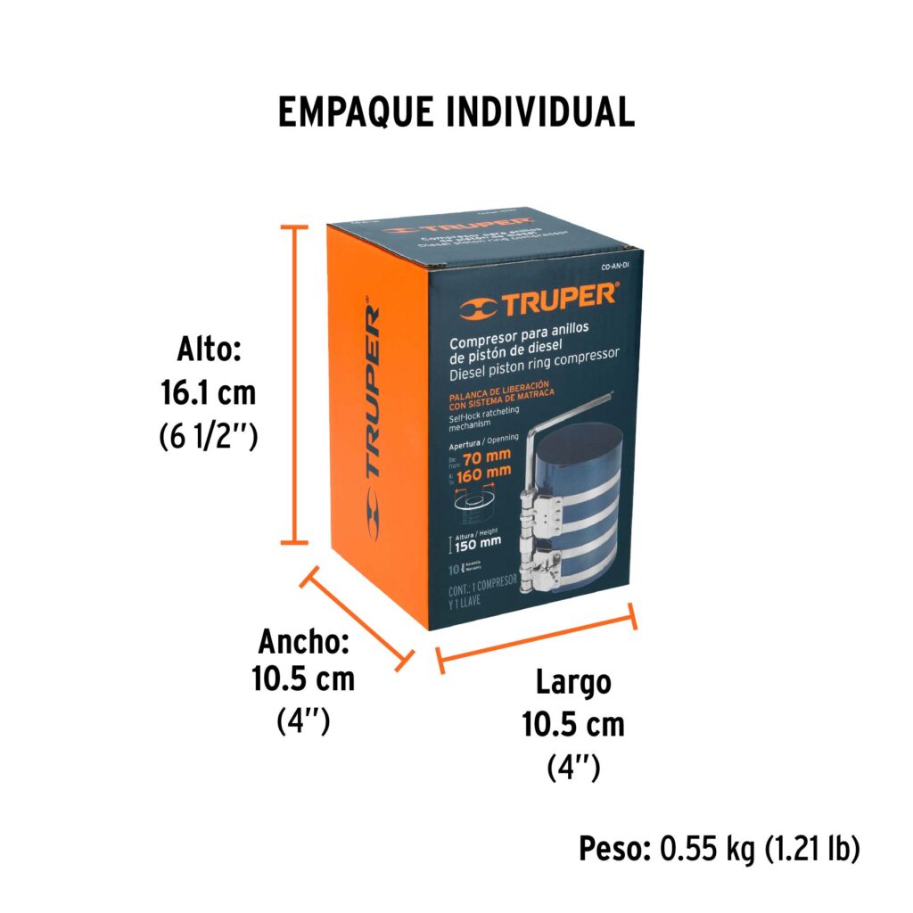 Compresor Para Anillos Diesel Truper 14522