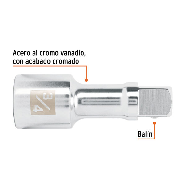 Extension De 4 Para Matraca Para Dados Cuadro 3/4 13902 - Image 2