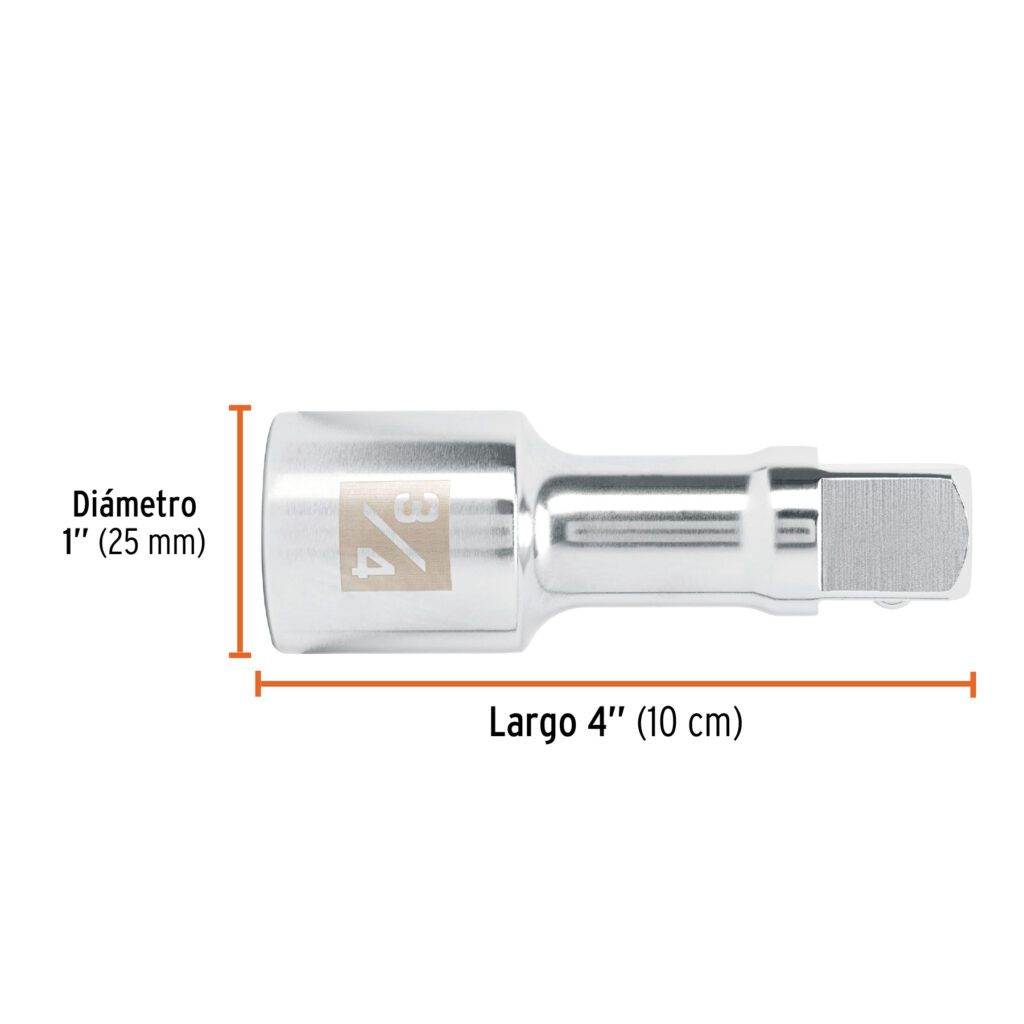 Extension De 4 Para Matraca Para Dados Cuadro 3/4 13902