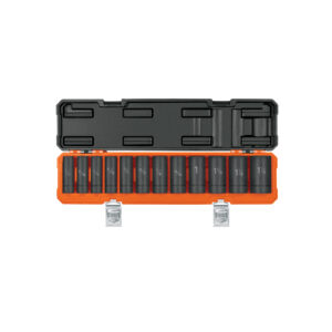 Juego De 12 Dados Largos Cuadro 1/2 De Impacto 6 Puntas Std
