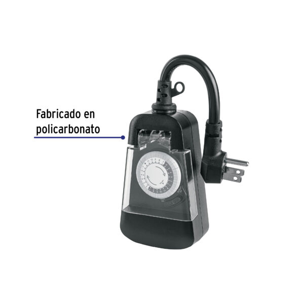 Temporizador Analogico Para Uso En Exteriores Volteck 45519 - Image 2
