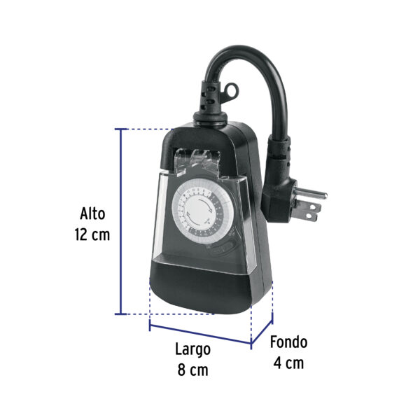 Temporizador Analogico Para Uso En Exteriores Volteck 45519 - Image 3