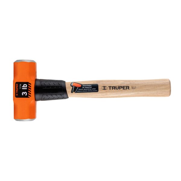 Marro octogonal 3 lb, mango de madera 12" Truper 16507