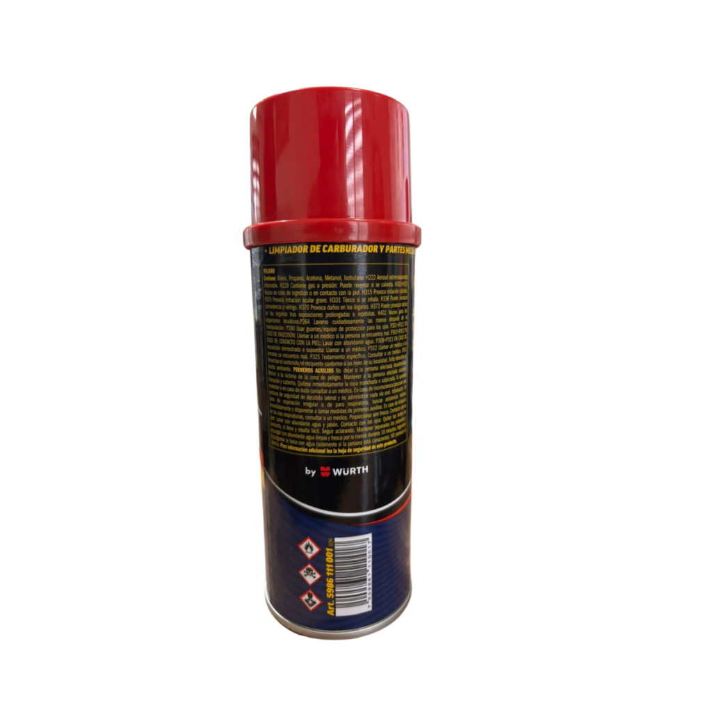 Limpiador De Carburador Y Partes Mecanicas Wurth 430Ml