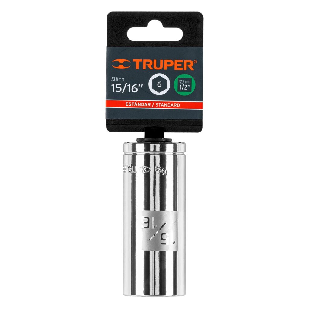 Dado 6 Punta Largo Cuadro 1/2 A 15/16 Truper 13332