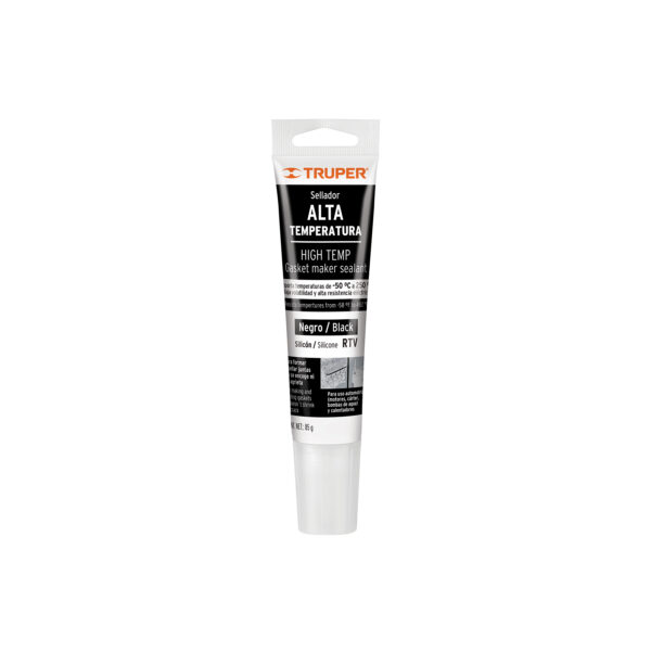 Sellador De Silicon Negro Para Altas Temperaturas 85G Truper 17567