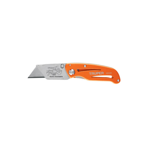 Navaja Abatible 6" Cuerpo De Aluminio Y Acero Inoxidable Truper 101101