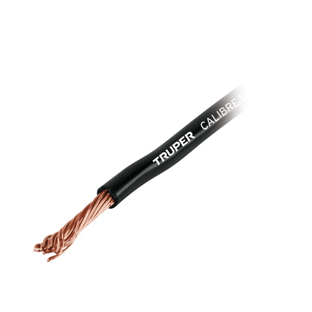 Carrete Con 2.5 M De Cable Primario Negro Calibre 10 Truper 101117