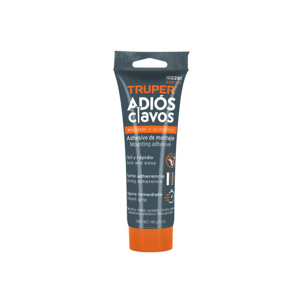 Adhesivo De Montaje Adios Clavos 140G Truper 102281