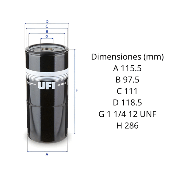 Filtro Ufi 24.332.00 - Image 2