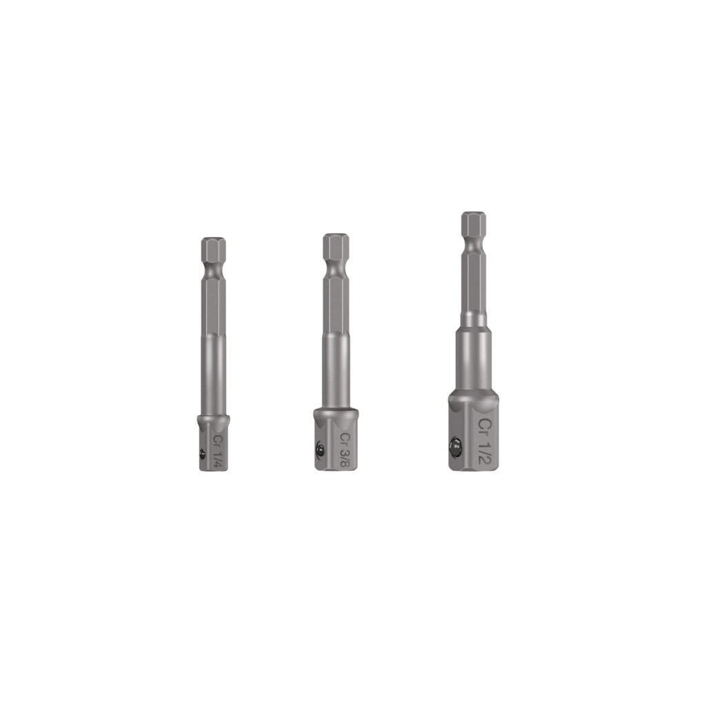 Juego De 3 Adaptadores Para Dados De 1/4 3/8 1/2 Truper 10752