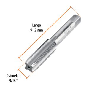 Machuelo Semiconico 9/16X18 Unf Estuche Individual Truper 11422: imagen 3