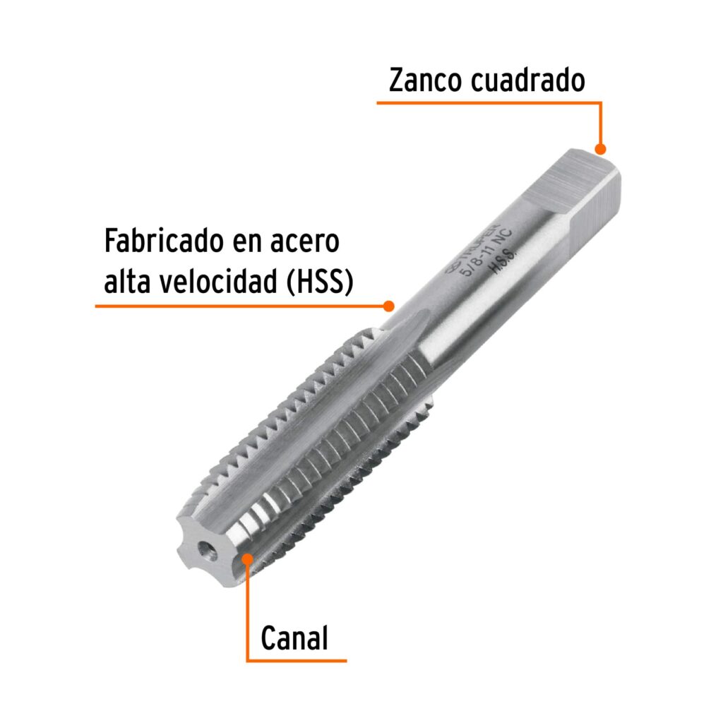 Machuelo Semiconico 5/8X11 Unc Estuche Individual Truper 11423