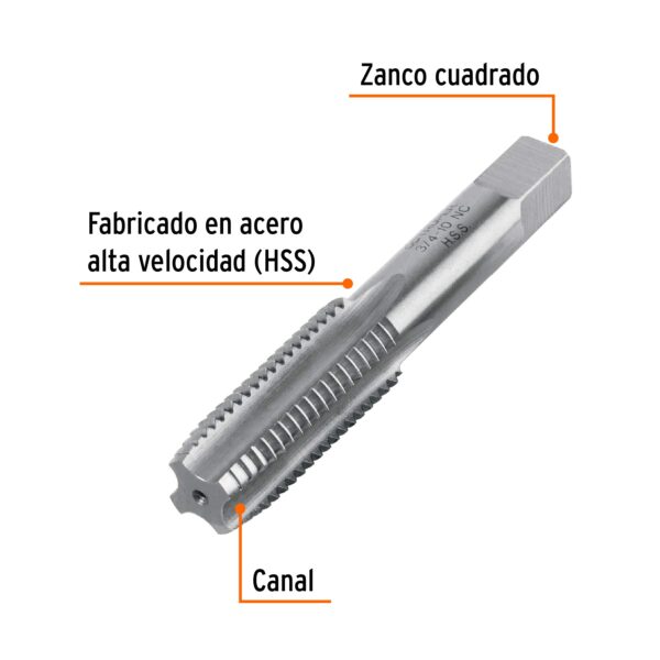Machuelo Semiconico 3/4X10 Unc Estuche Individual Truper 11425 - Image 2