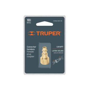 Conector Rápido De Latón, Hembra, Cuerda 1/4" Npt 19082 Truper: imagen 2