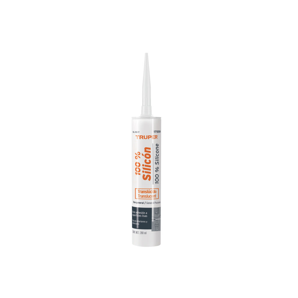 Sellador Transparante 100% Silicon Truper 17559
