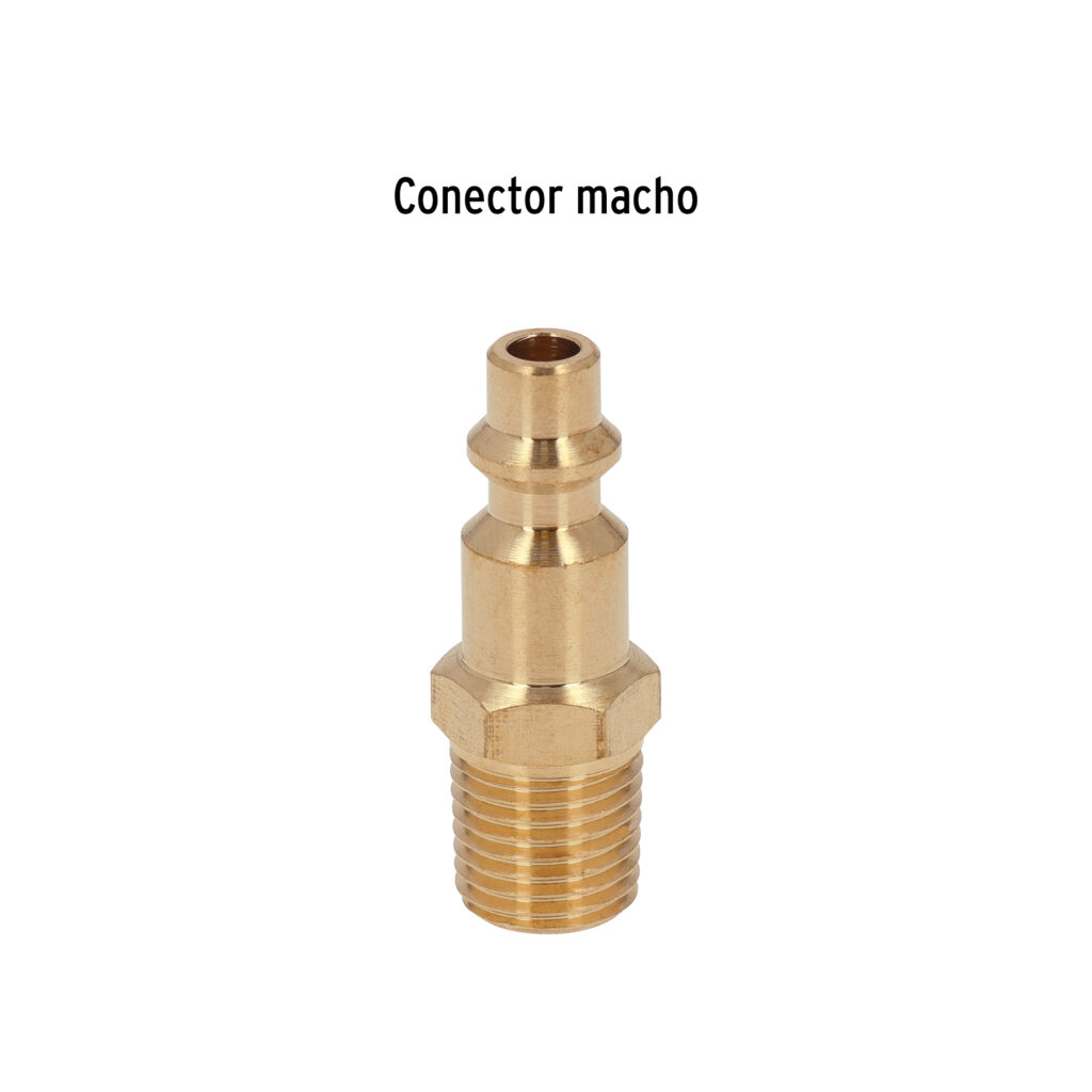 Conector Rápido De Latón, Macho, Cuerda 1/4" Npt 19083 Truper