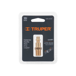 Conector Rápido De Latón, Macho, Cuerda 1/4" Npt 19083 Truper: imagen 3