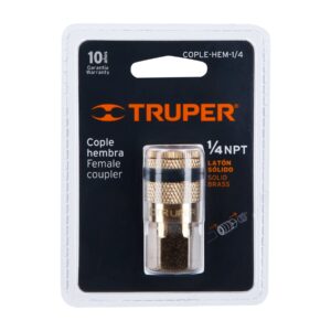 Cople Rapido Hembra Cuerda 1/4 Npt Truper 19084: imagen 3