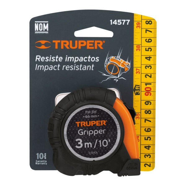 Flexometro Gripper  Contra Impacto 3M Cinta 13Mm Truper 14577 - Image 5