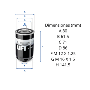 Filtro Ufi 24.122.00: imagen 2