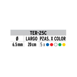 Bolsa Con 25 Piezas De Tubo Termocontractil Volteck 45368: imagen 2