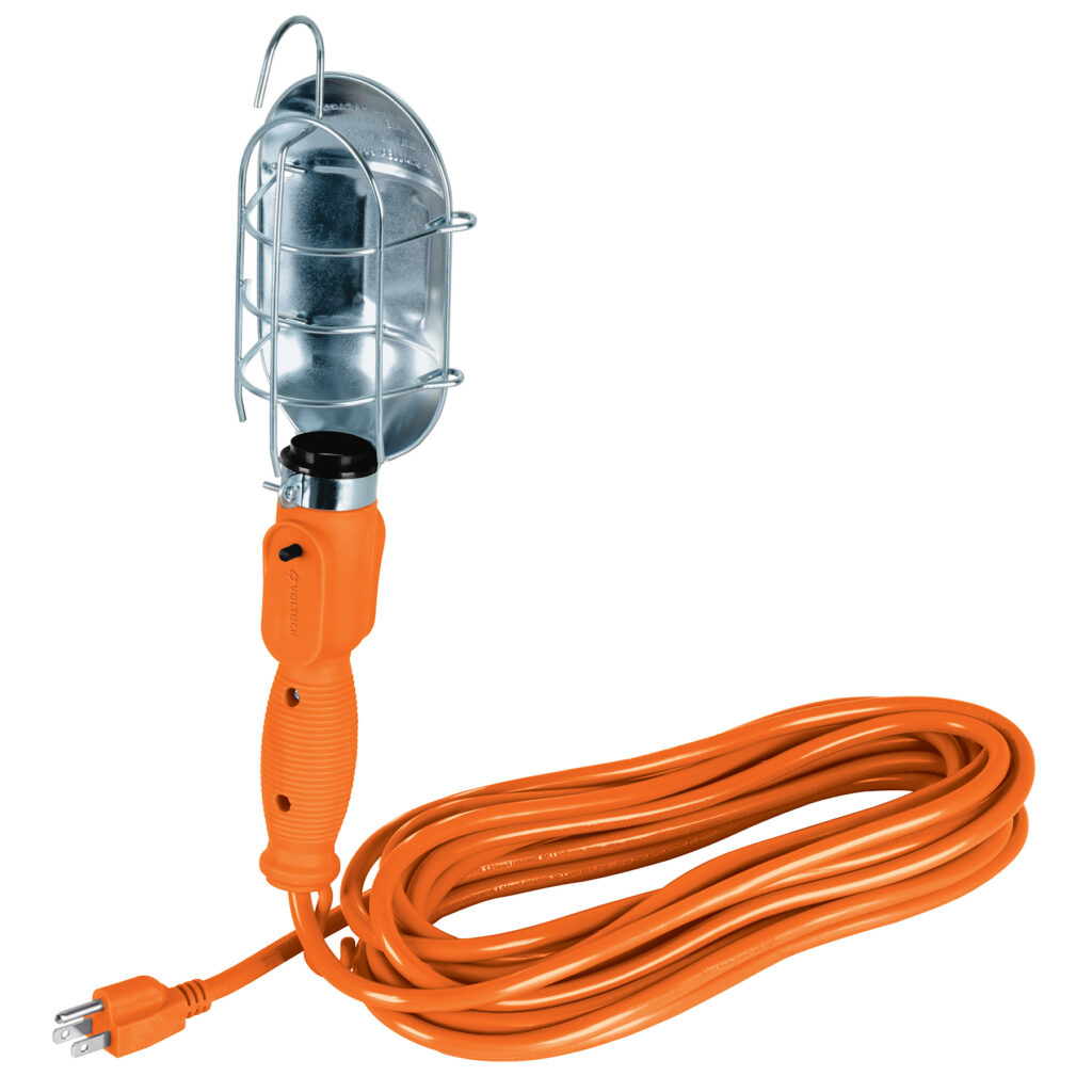 Lampara De Taller Con Canastilla Metalica 7.5M Volteck 47259