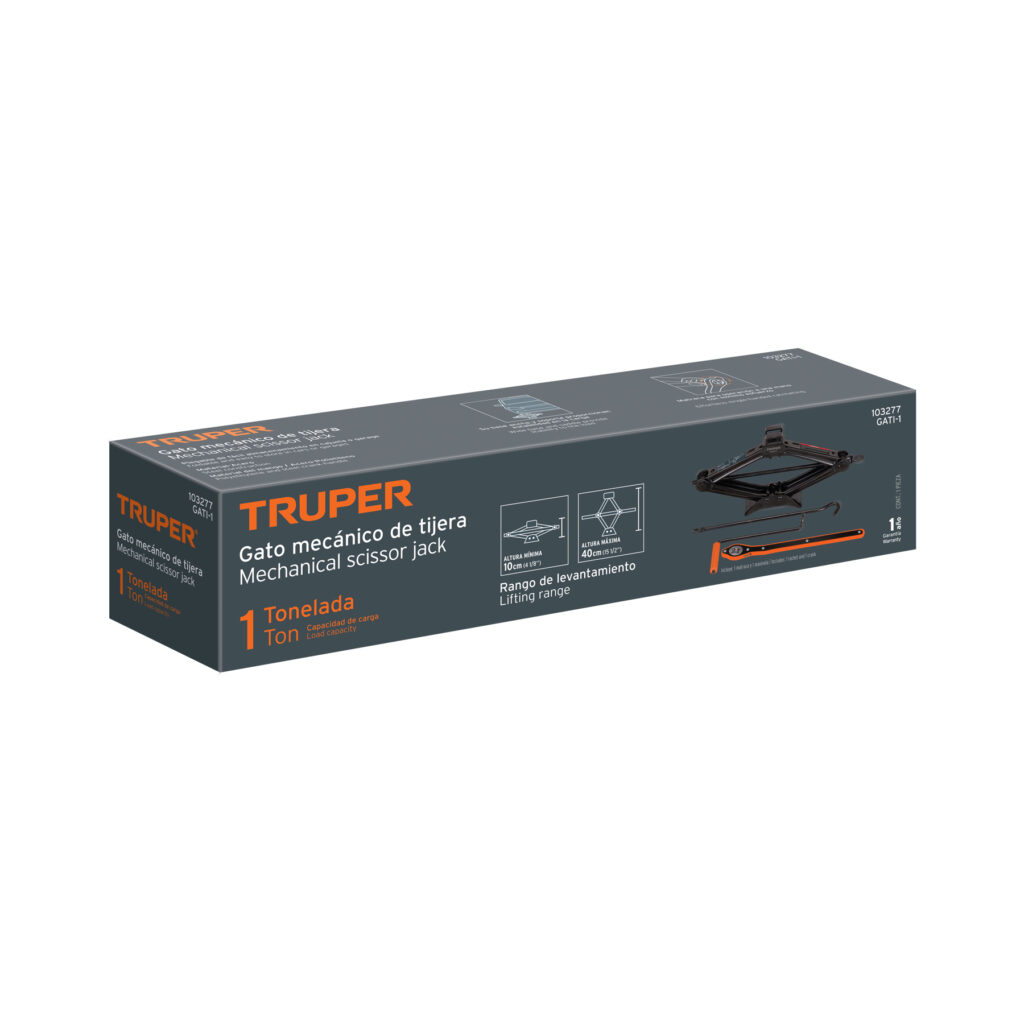 Gato Mecanico De Tijera De 1 Ton Truper 103277