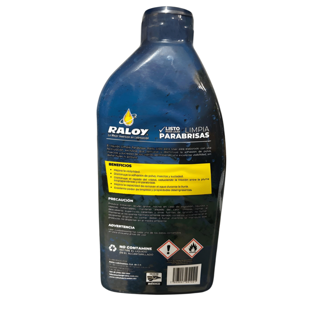 Líquido Limpiaparabrisas Raloy Listo P/Usar 946ml