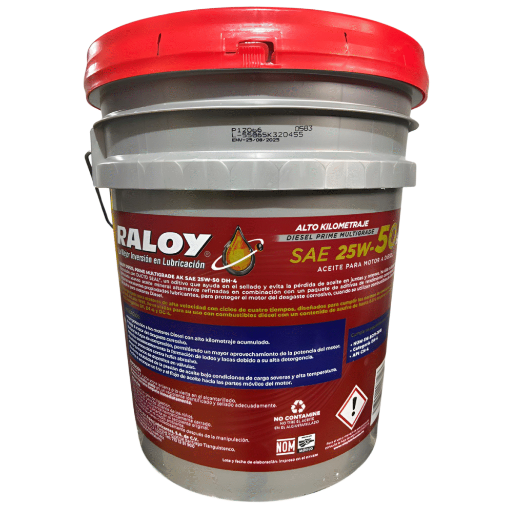Aceite Raloy 25W-50 DH4 19L para Motor a Diésel