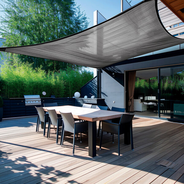 Toldo Raschel Negro De 6X4 Metros 90% Sombra 45767 - Image 4