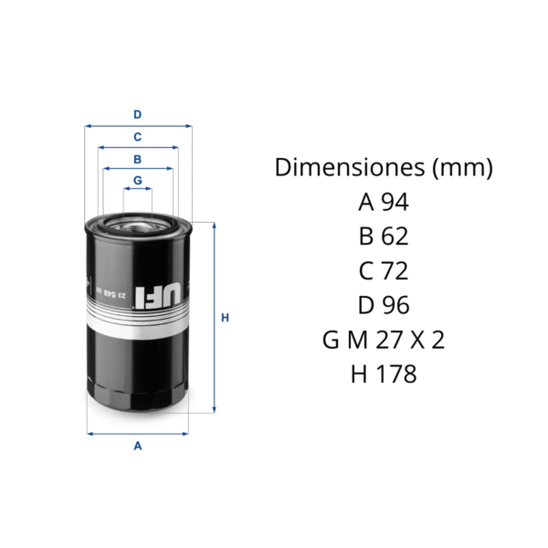 Filtro Ufi 23.548.00 - Image 2