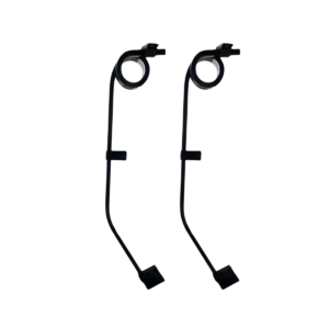 Colgador De Lodera Recta angular Con Espiral acabado negro