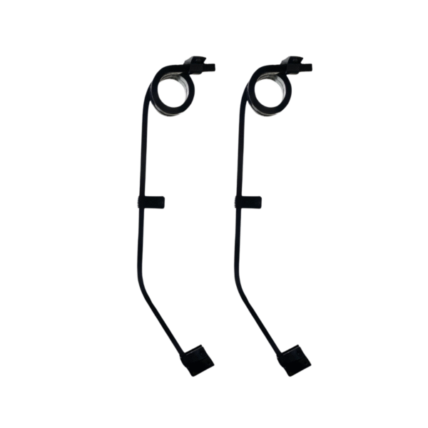 Colgador De Lodera Recta angular Con Espiral acabado negro
