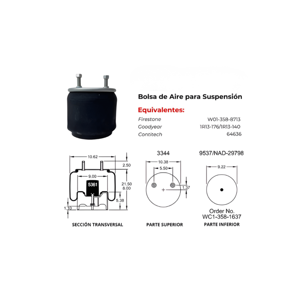 Bolsa De Aire Gold Parts 8713