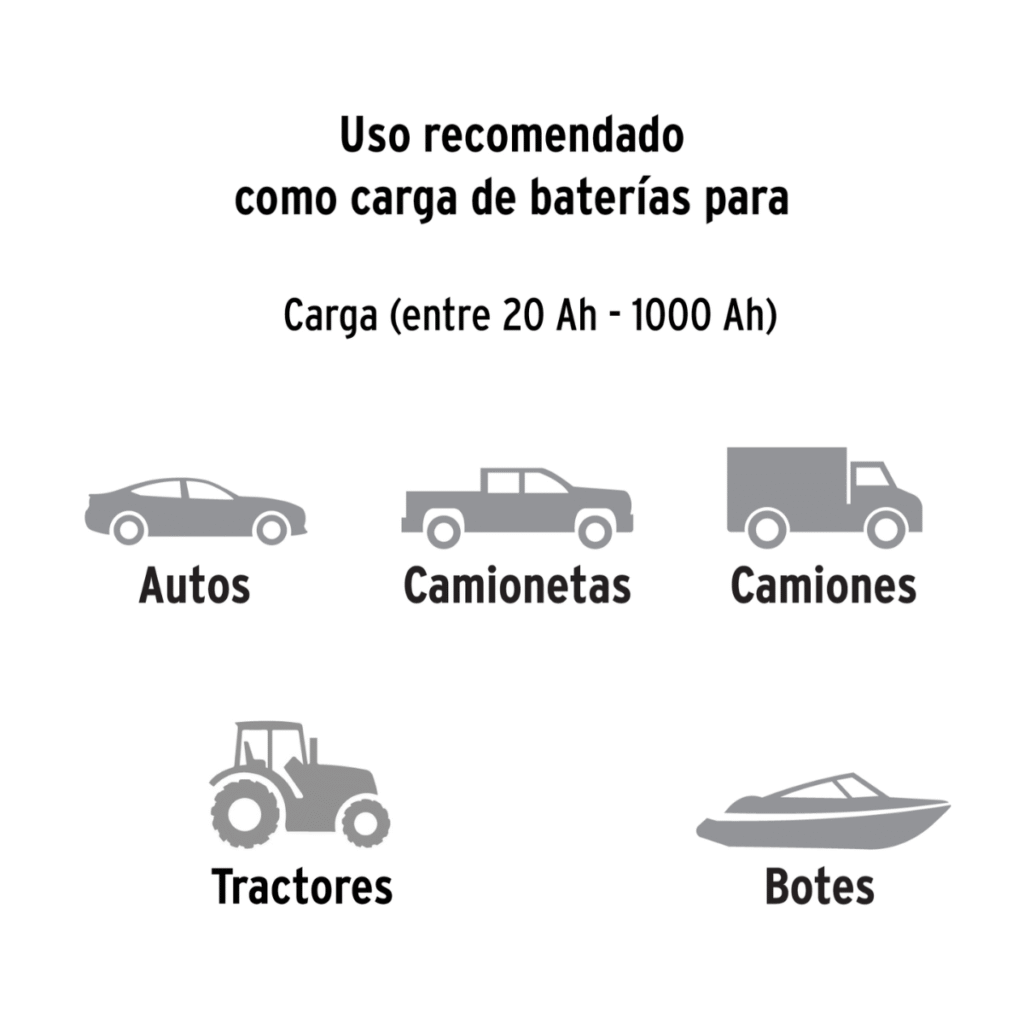 Cargador De Baterias  De 52 A Arrancador De 320A 12V/24V Truper 104021