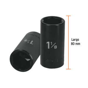 Dado Largo Impacto 1 1/8 Cuadro De 1/2 Truper 13401: imagen 3