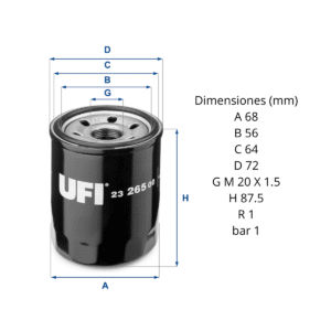 Filtro Ufi 23.265.00: imagen 2
