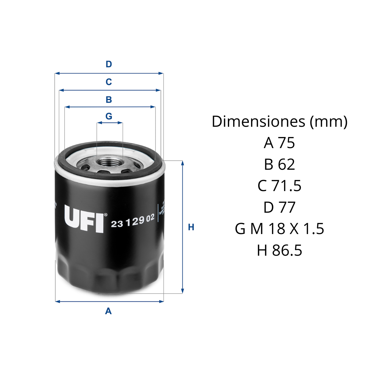 Refaccionaria Guerra Diesel | imagen de sitio - 1 Filtro Ufi 23.129.02