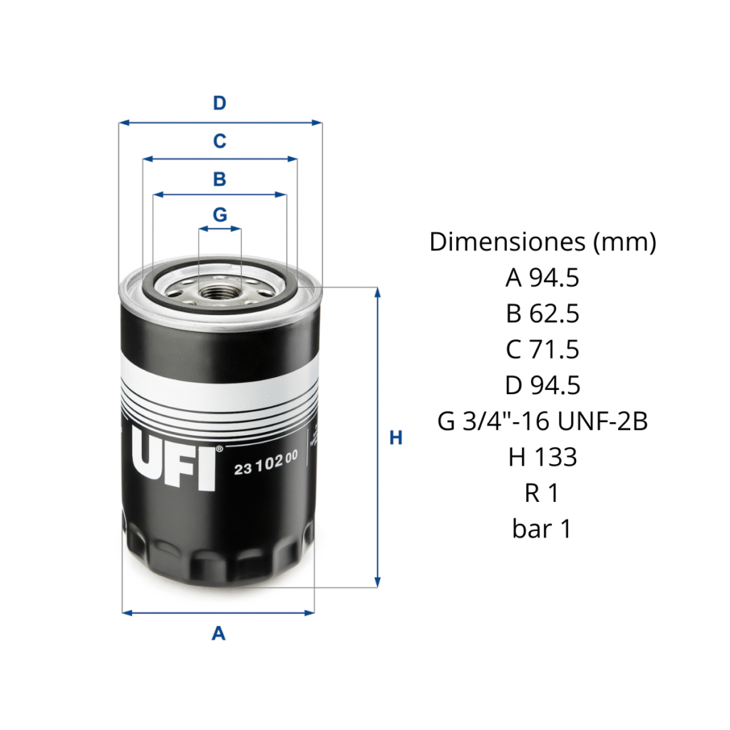 Filtro Ufi 23.102.00