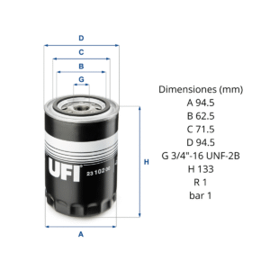 Filtro Ufi 23.102.00: imagen 2