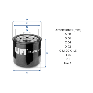 Filtro Ufi 23.258.00: imagen 2