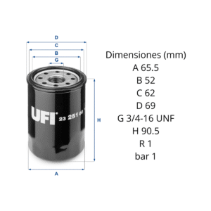 Filtro Ufi 23.251.00: imagen 2