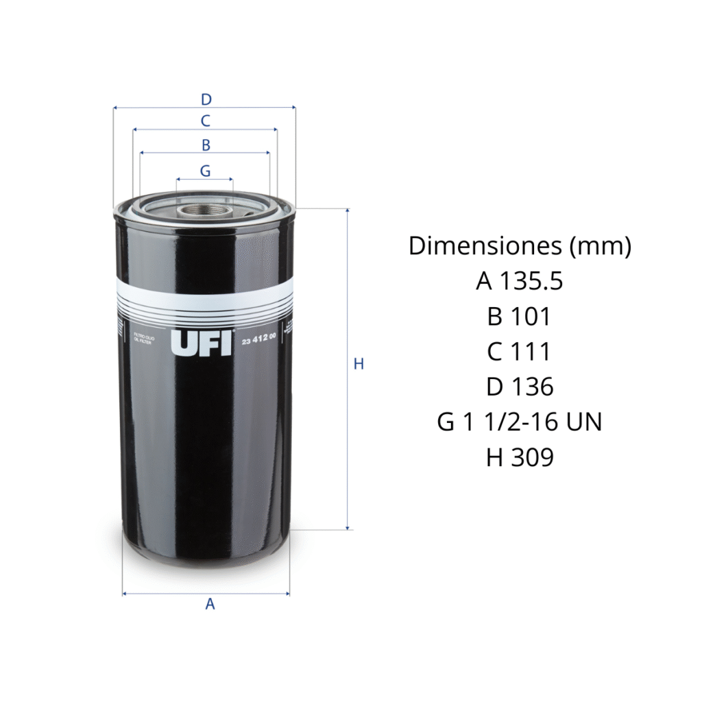 Filtro Ufi 23.412.00