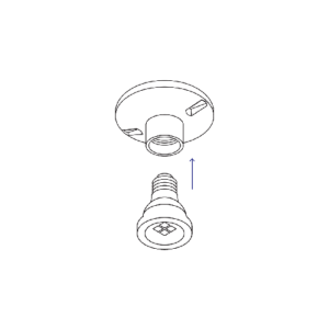 Porta Lampara Soket De Porcelana Volteck 46524: imagen 3