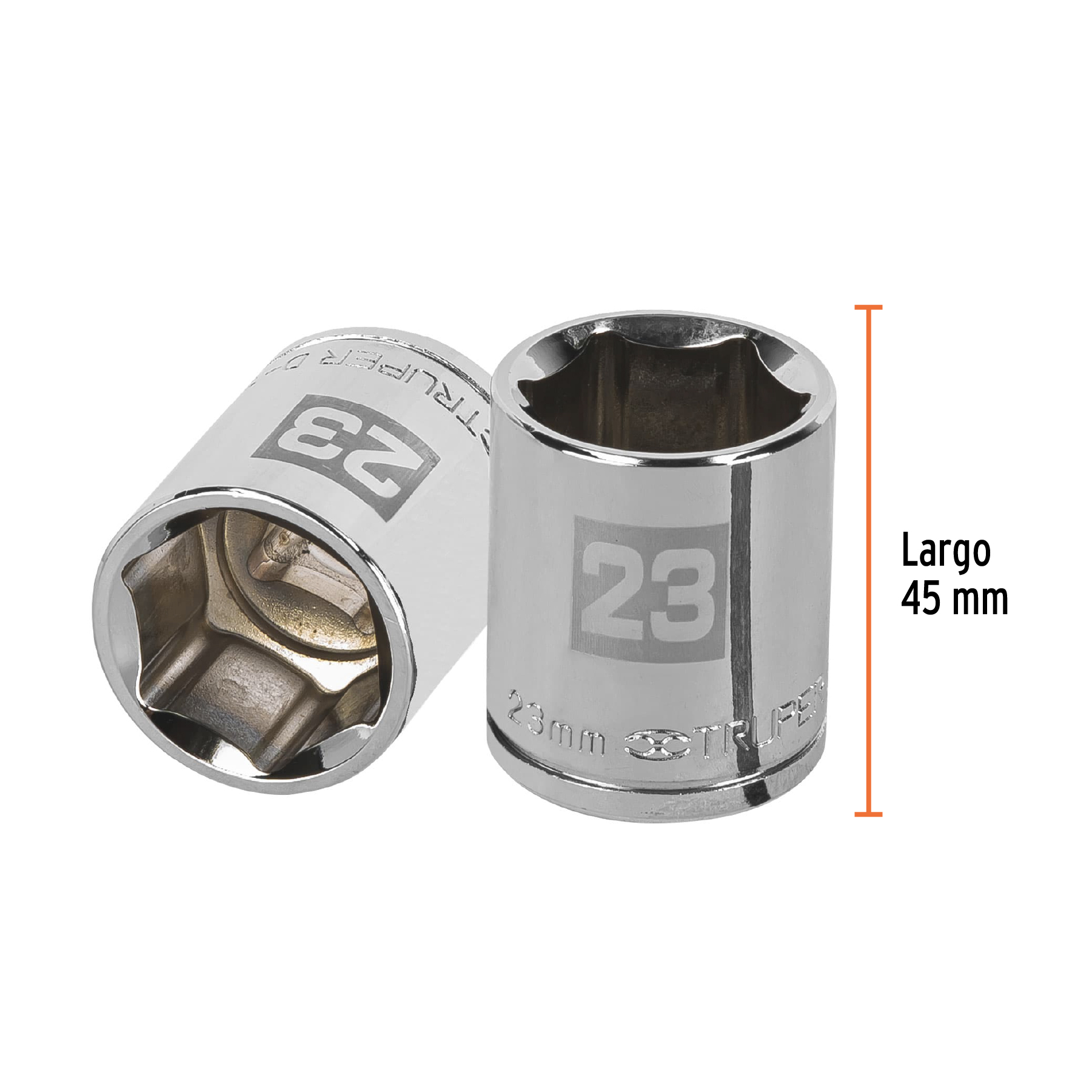 Refaccionaria Guerra Diesel | imagen de sitio - 3 Dado 6 Puntas Cuadro 1/2 De 23Mm Truper 13273 - Image 3