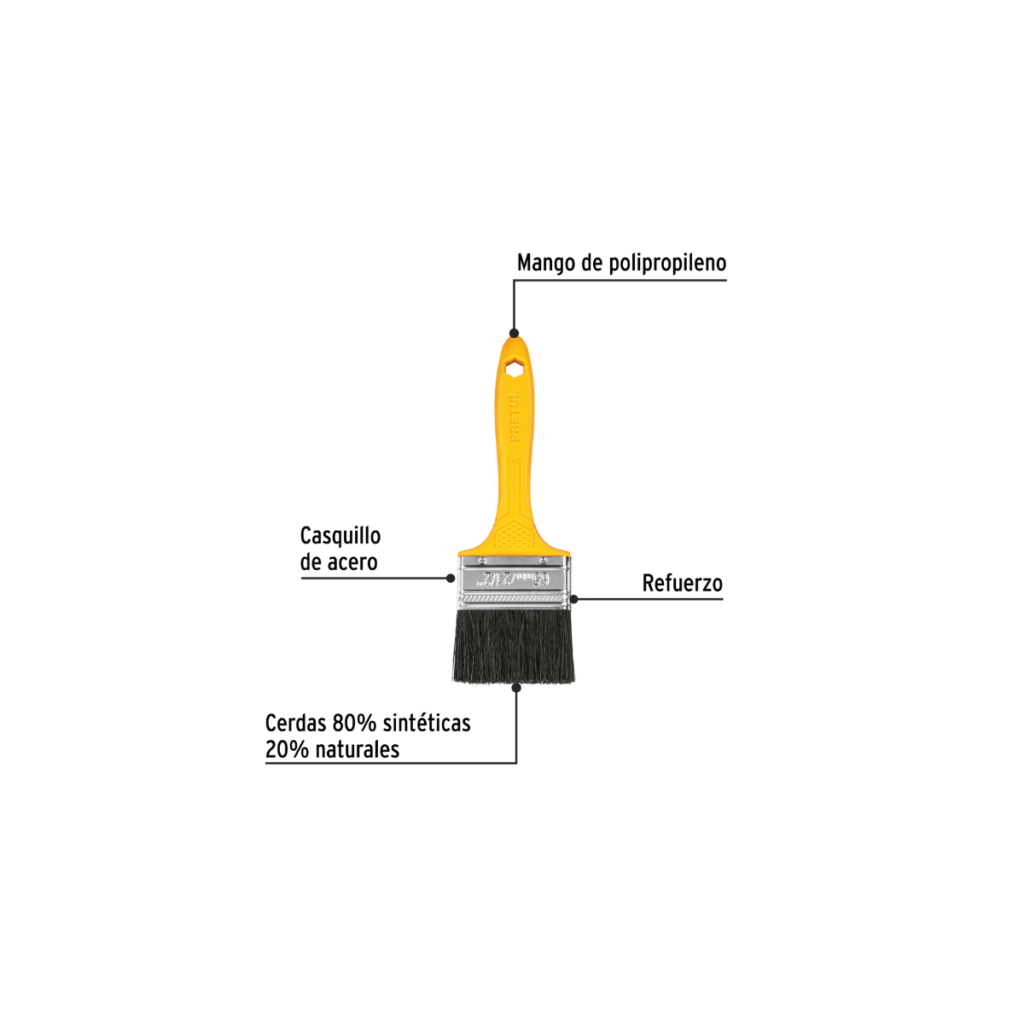 Brocha Plastico 2 1/2" Pretul 21527