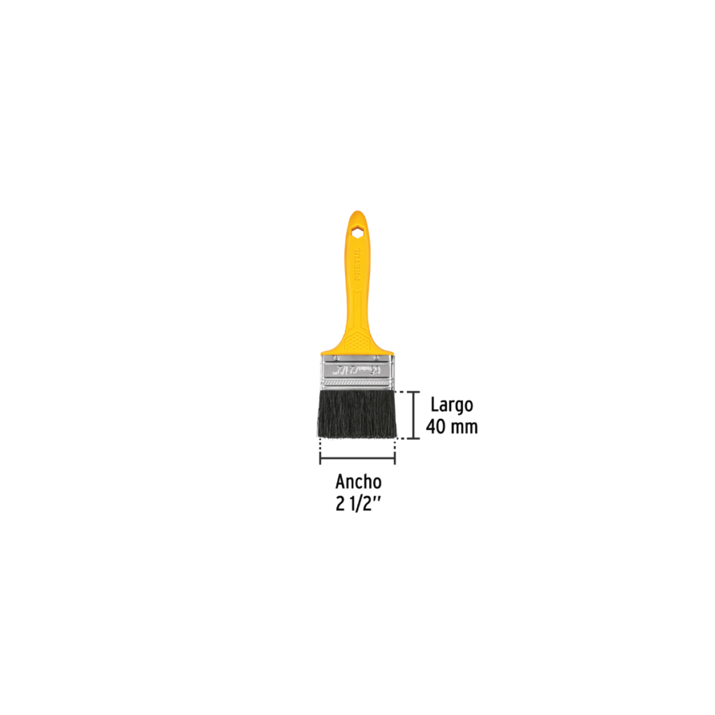 Brocha Plastico 2 1/2" Pretul 21527